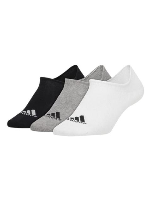 adidas Unisex Performance Invisible Socks 3 Packs Black/White/Grey CV7410