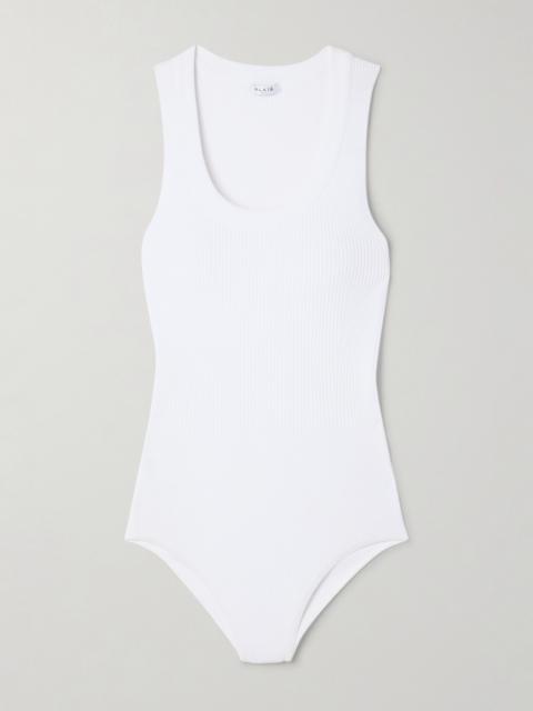 Ribbed-knit Bodysuit