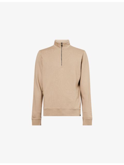 Quinn Half-Zip Cotton-Modal Jersey Sweatshirt