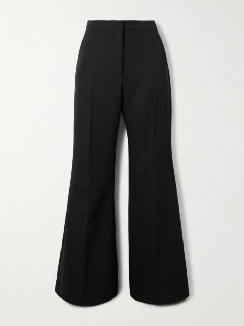 Wool-twill Flared Pants