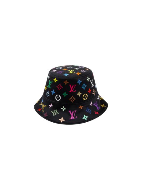 Reversible Superflat Bucket Hat "Takashi Murakami - Multicolore Noir"