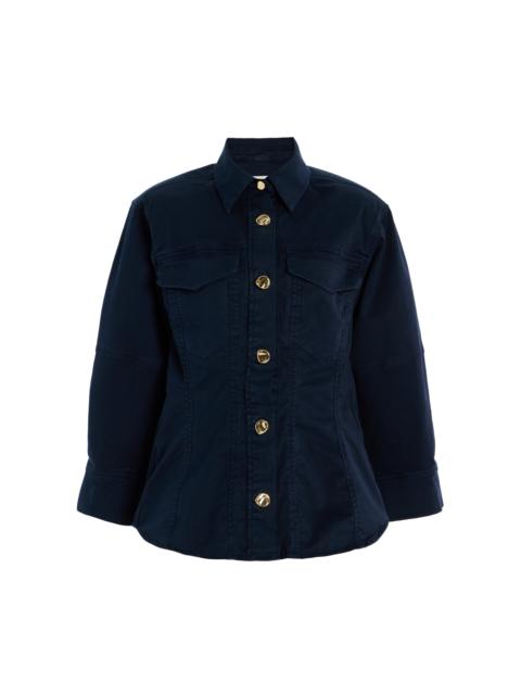 The Etta Cotton Shirt navy