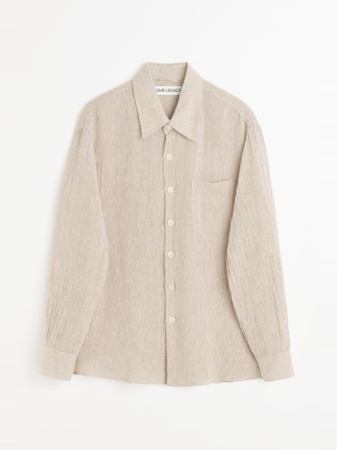 Above Shirt Pollen Dust Sparse Crepe Weave