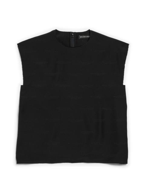 Women's License Sleeveless T-shirt in Black