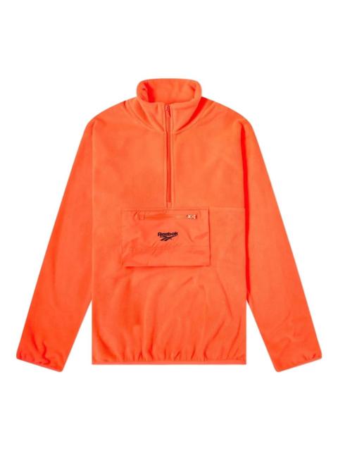 half-zip fleece sweatshirt