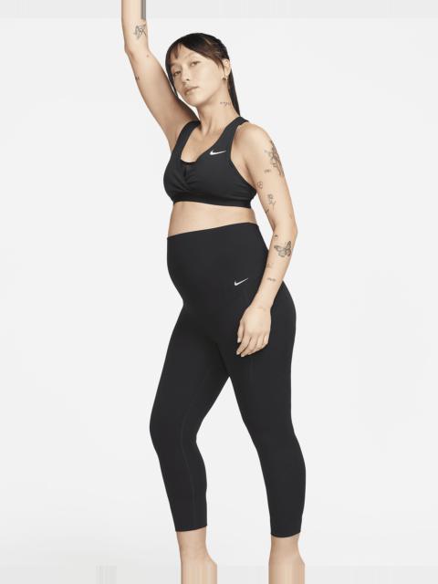 Nike Zenvy (M) Women's Gentle-Support High-Waisted 7/8 Leggings with Pockets (Maternity)
