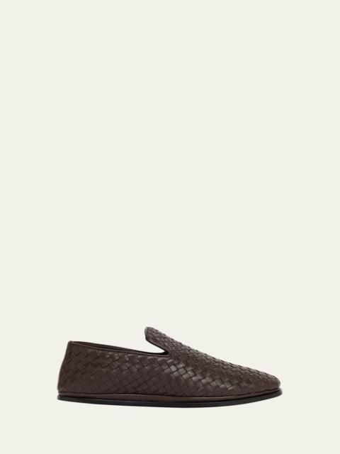 Men's Sunday Intrecciato Leather Slippers