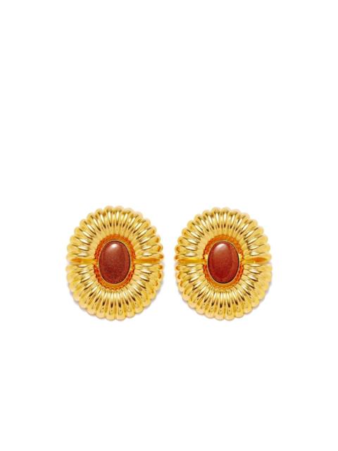 embossed stud earrings