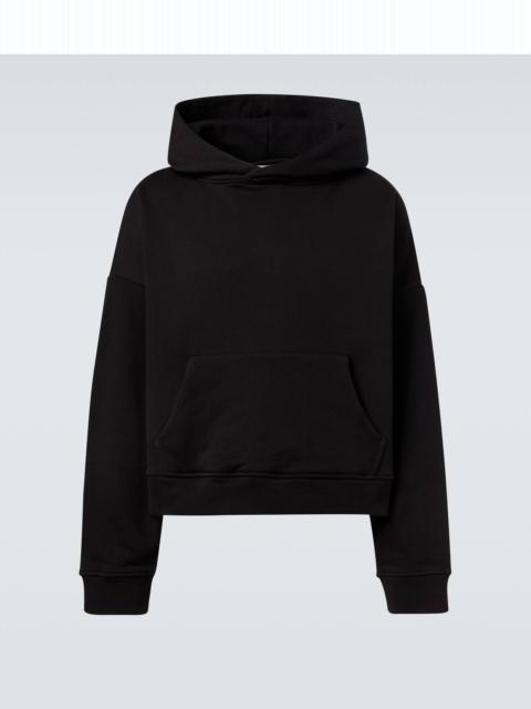 Oversized cotton jersey hoodie