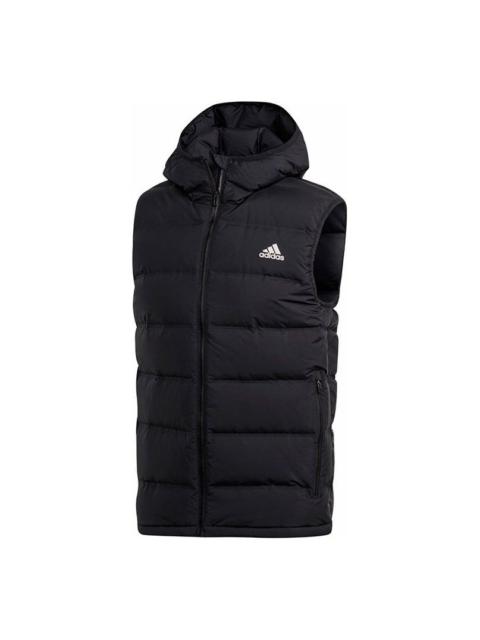 adidas Helionic Hooded Down Vest Men Black BQ2006