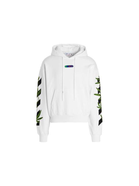 OFF-WHITE Weed Arrows Over Hoodie White