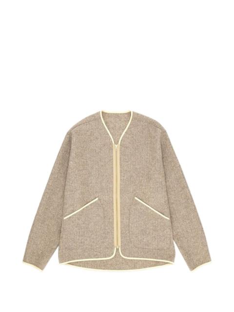 Herringbone sherpa jacket