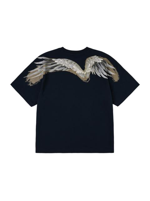 Crane Flying Wings with Daicock Print Loose Fit T-Shirt