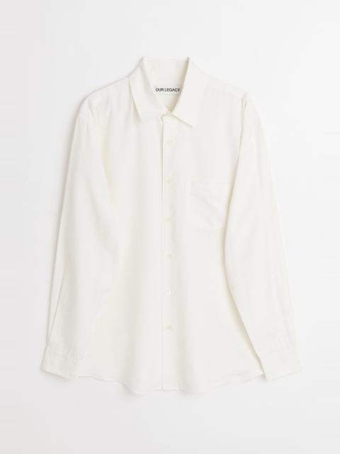 Initial Shirt Off White Fine Silk