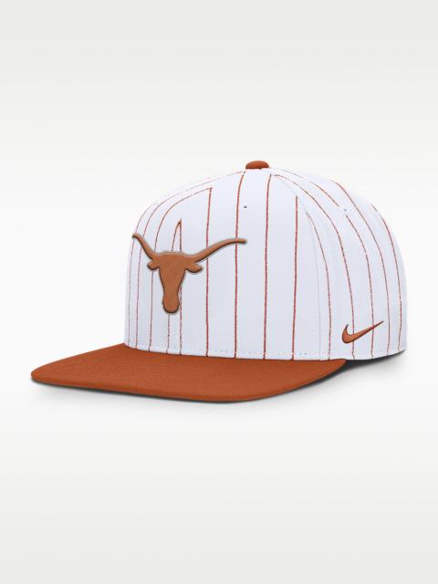 Texas Primetime Pin Stripe 2-Tone Men's Nike Dri-FIT College Adjustable Hat