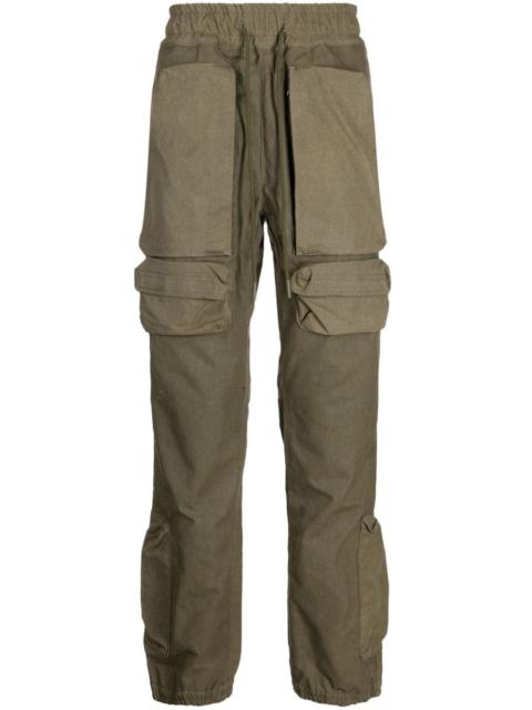 logo-embroidered cargo track pants