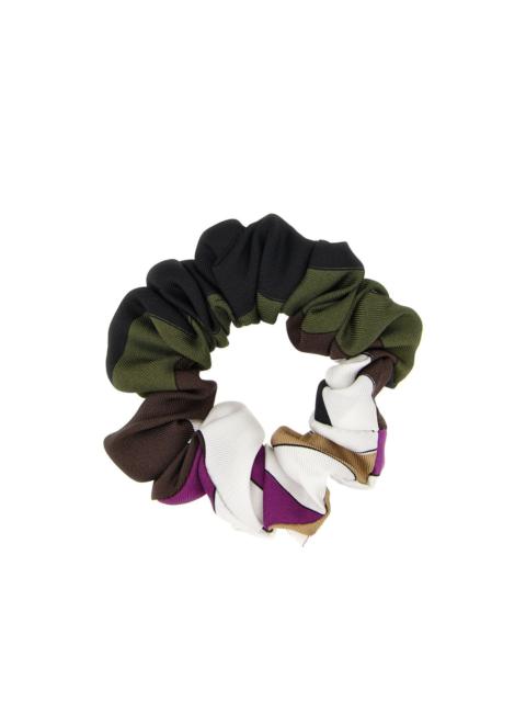 Iride-print scrunchie