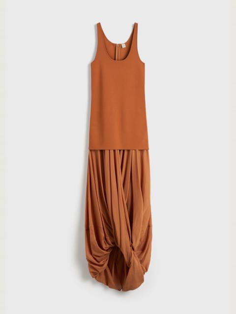 Cocoon tank dress terracotta
