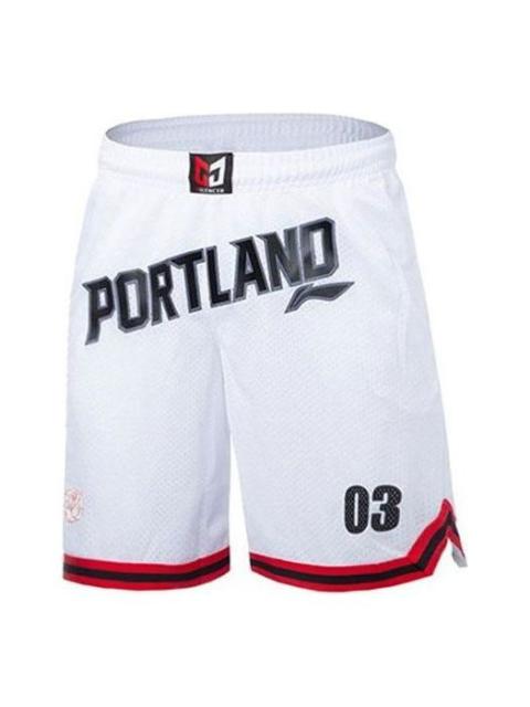 Li-Ning C.J. McCollum-1 Basketball Shorts 'White' AAPQ057-2