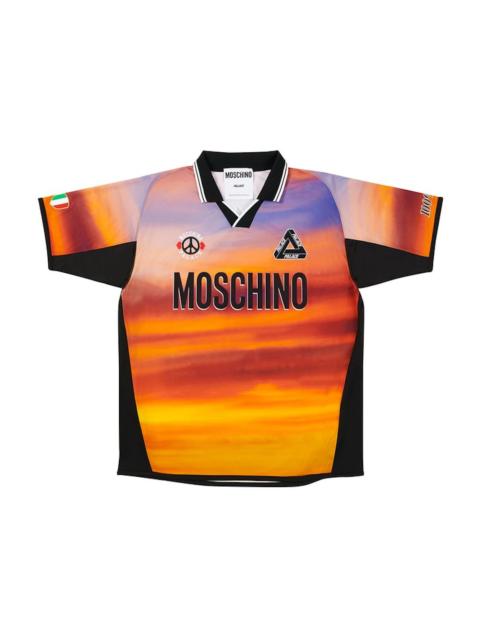 Palace Moschino Football Shirt Orange Cloud