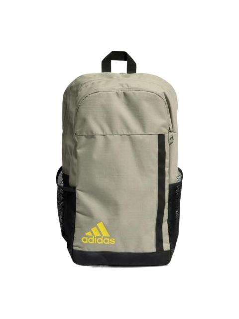 adidas Printing Small Logo Sports Large Capacity Backpack Schoolbag Dark Olive HM9163
