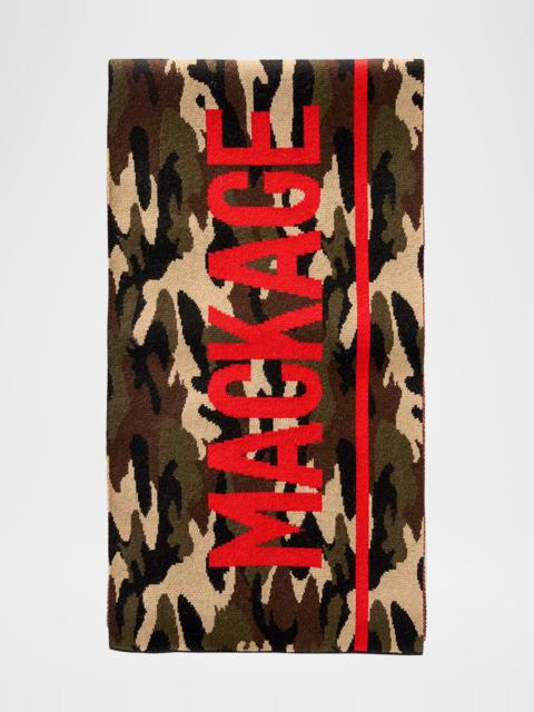 Men's Juno Wool Camouflage Logo Scarf