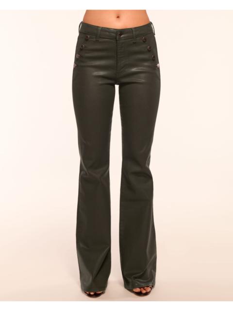 Helena Coated High-Rise Flare Jean