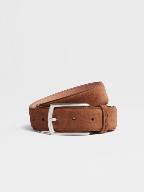 BROWN SUEDE BELT