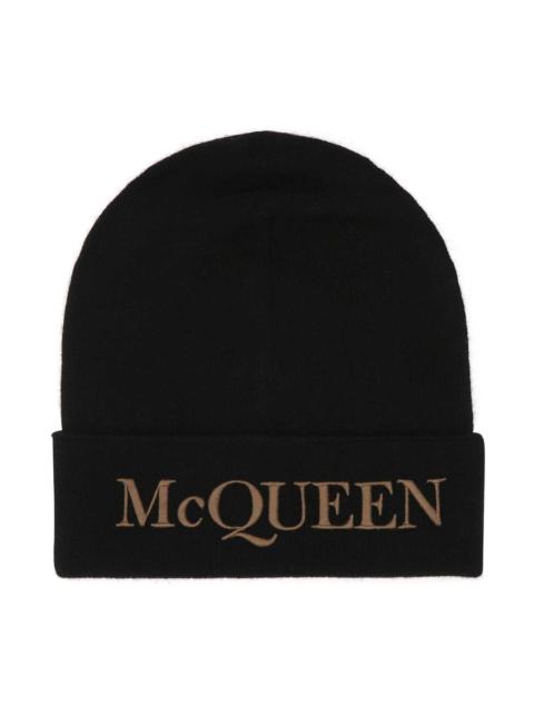 Black Cashmere Beanie Hat