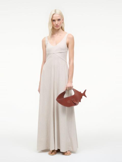 STAUD MADISON LINEN DRESS NATURAL