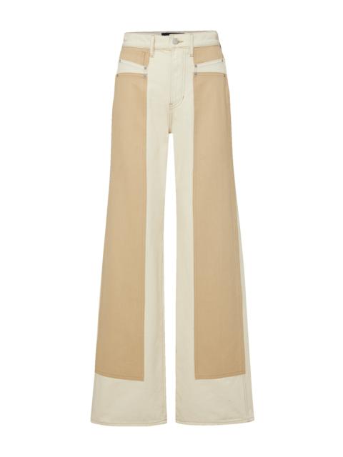 TAYLOR COLOR-BLOCK WIDE-LEG JEAN