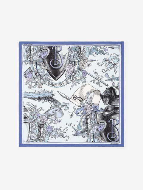 Etched Knight Silk Scarf