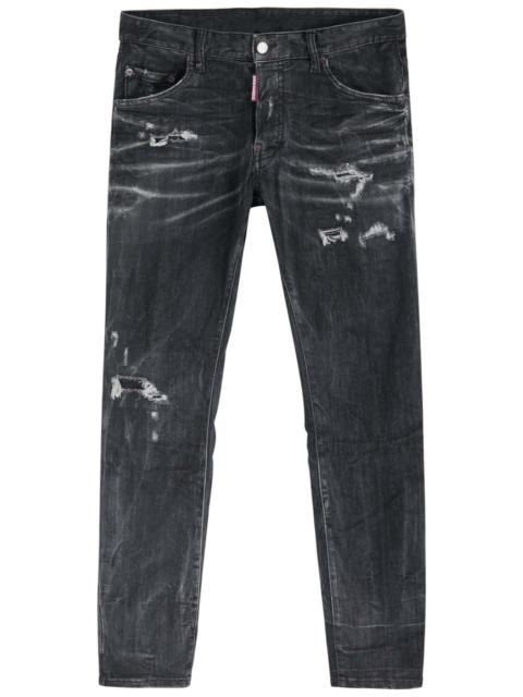 DSQUARED2 Skater Distressed Slim-leg Jeans