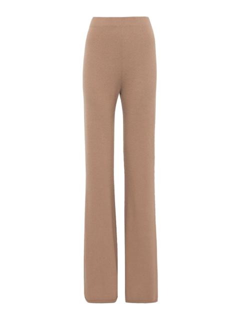 Kaulike Knit Pants in Camel Brushed Cashmere