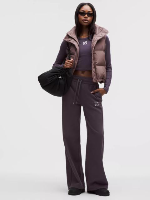 Scuba Mid-Rise Wide-Leg Pant *Jewelled