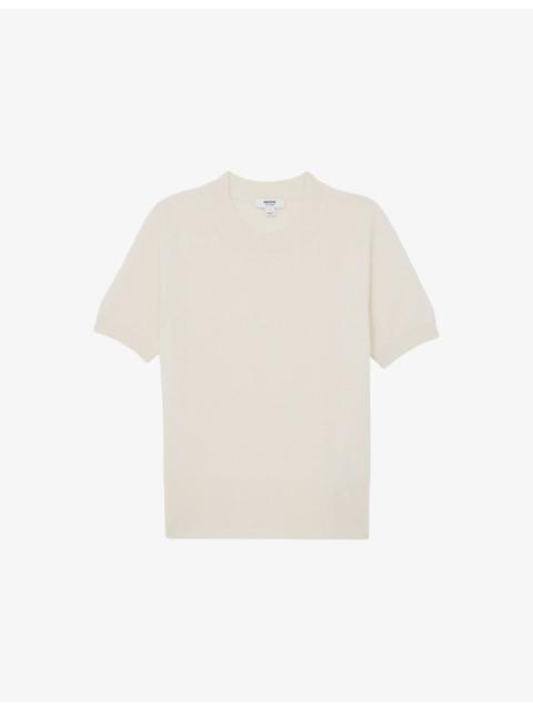 Stevie Crewneck Short-Sleeve Cashmere T-Shirt