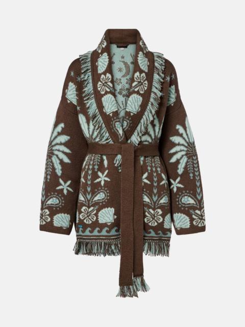 Echoes Of The Island wool and cotton cardigan