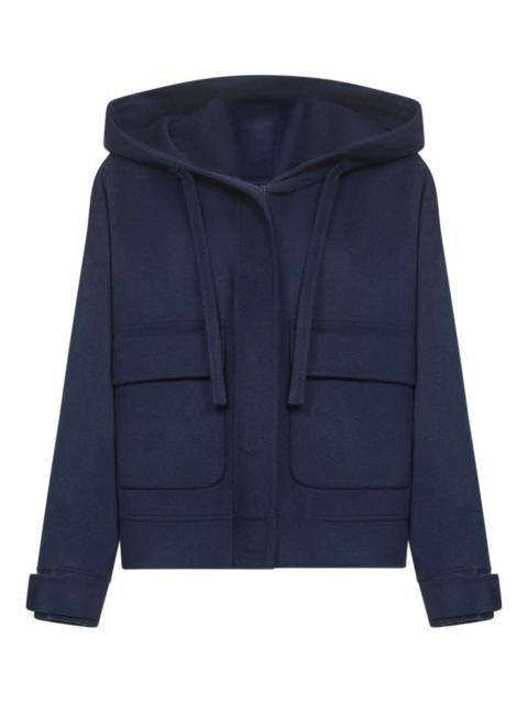 Gary hooded patch-pocket coat
