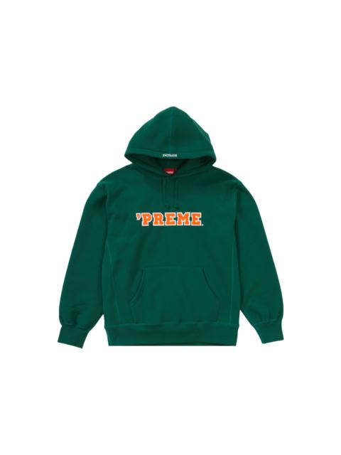 Supreme Preme Hooded Sweatshirt Dark Green
