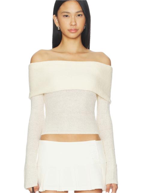 Off Shoulder Knit Top