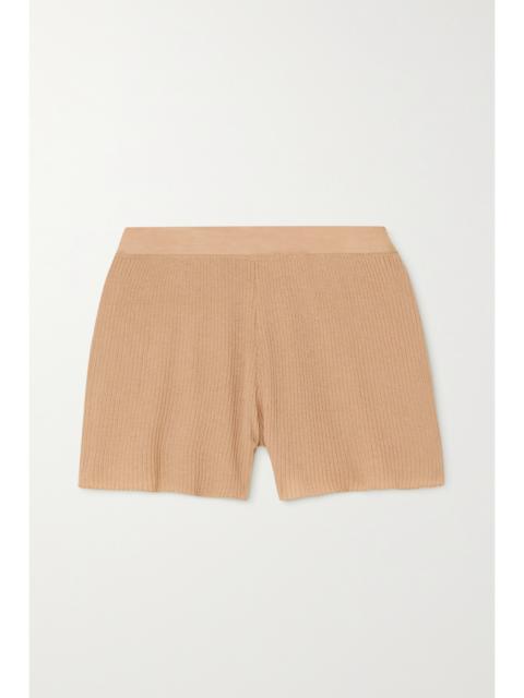 Gia Ribbed Cashmere Shorts