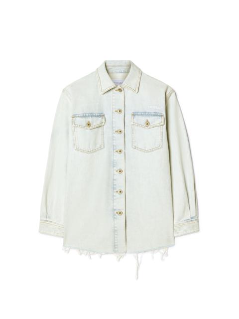 White Denim Fresco Arrow Shirt Jacket