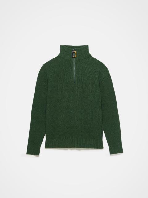 HALF ZIP JUMPER IN PINE