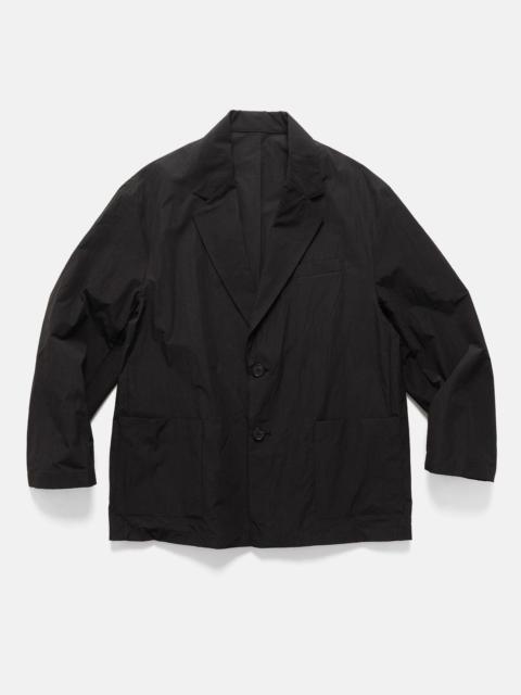 Windproof Nylon Single Breasted Jacket Black