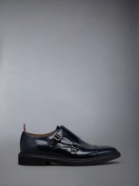 SPAZZOLATO LEATHER CAP TOE OXFORD SHOE