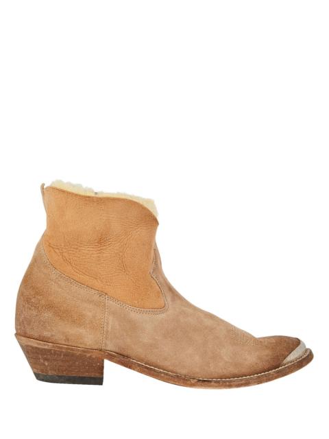 Young Shearling-Lined Suede Ankle Boots