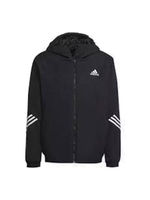 adidas Back to Sport Hooded Jacket 'Black White' HG6010