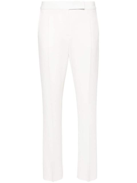 pressed-crease straight trousers