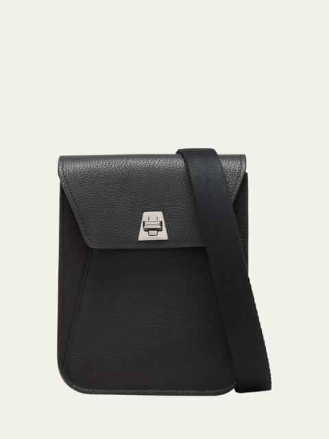 Anouk Mini Flap Leather Messenger Bag