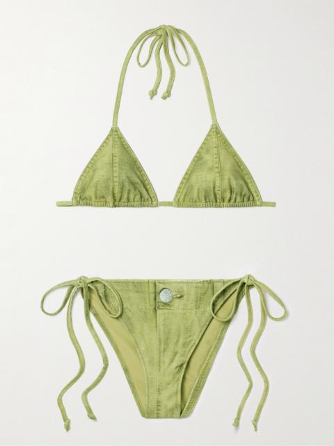 Printed Triangle Bikini